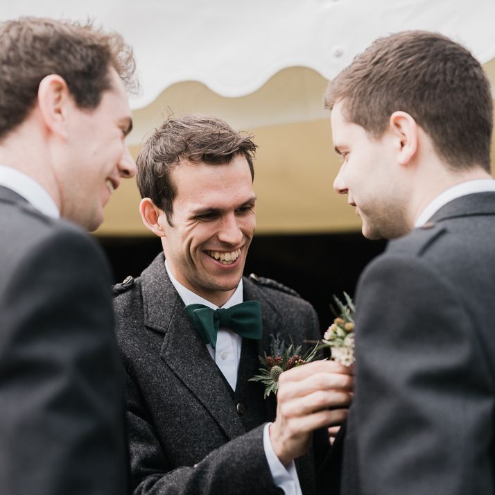 Groom & Groomsmen Getting Ready