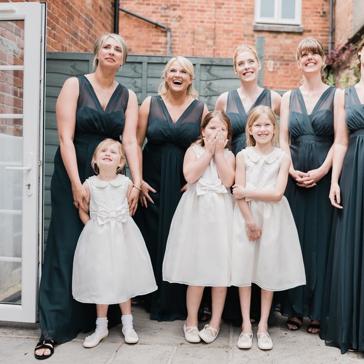 Bridesmaids In Grey Dresses by Debenhams