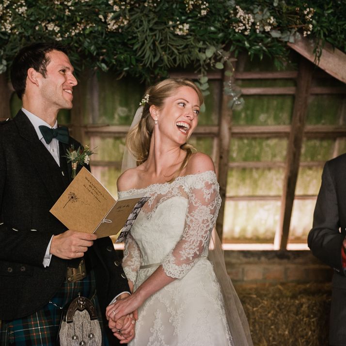 Humanist Wedding Ceremony At North Hidden Barn