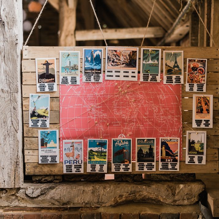 Travel Inspired Table Plan
