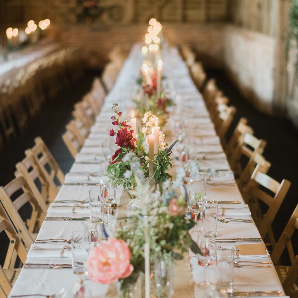 Festoon Lights For A Rustic Wedding At North Hidden Barn