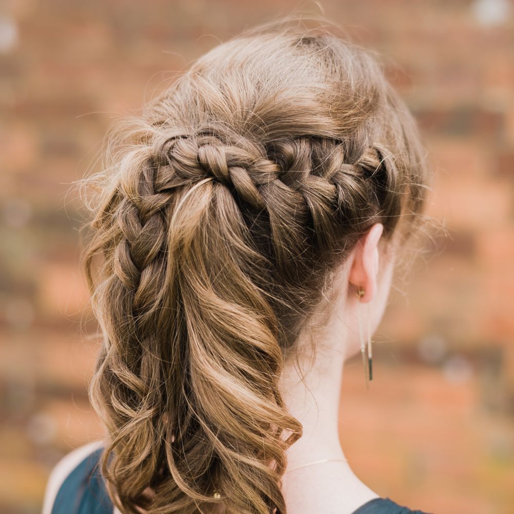 Beautiful Plaited Bridesmaids Hair