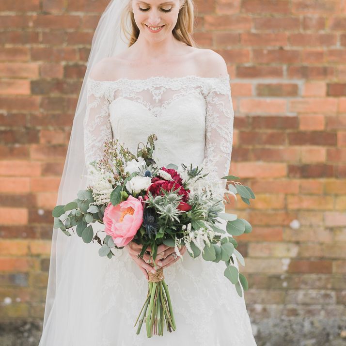 Beautiful Pink Wedding Bouquet