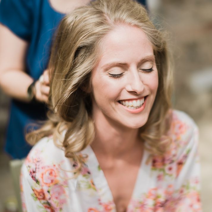 Beautiful Bride Getting Ready