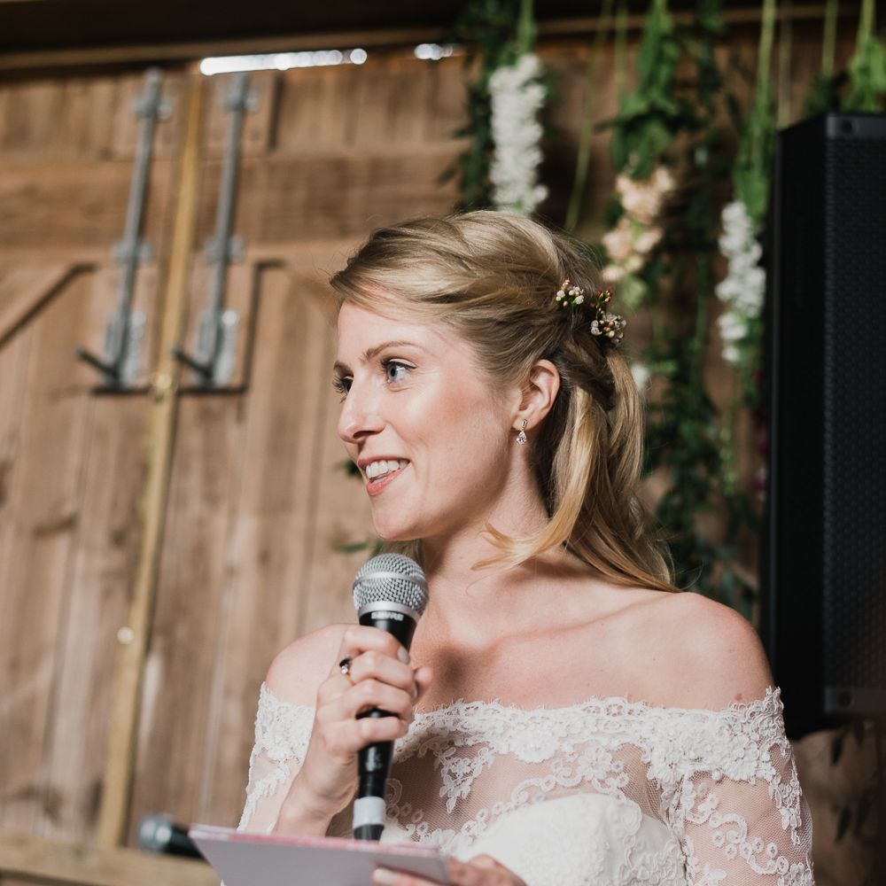Bride Making A Speech