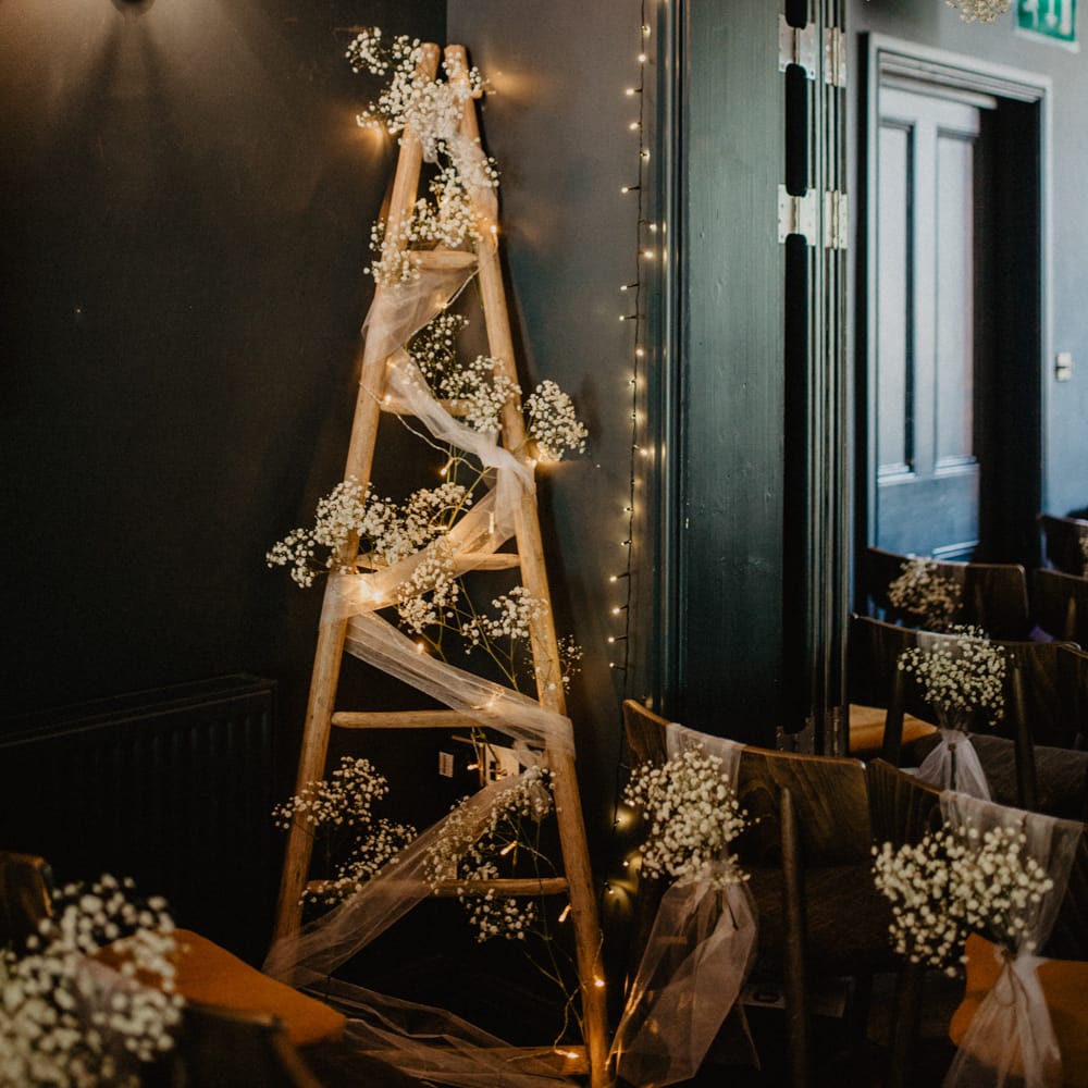 Gypsophila Fairy Lights & Dark Florals For A Family Focused Wedding At The Georgian Townhouse Norwich With Images By Camilla Andrea Photography