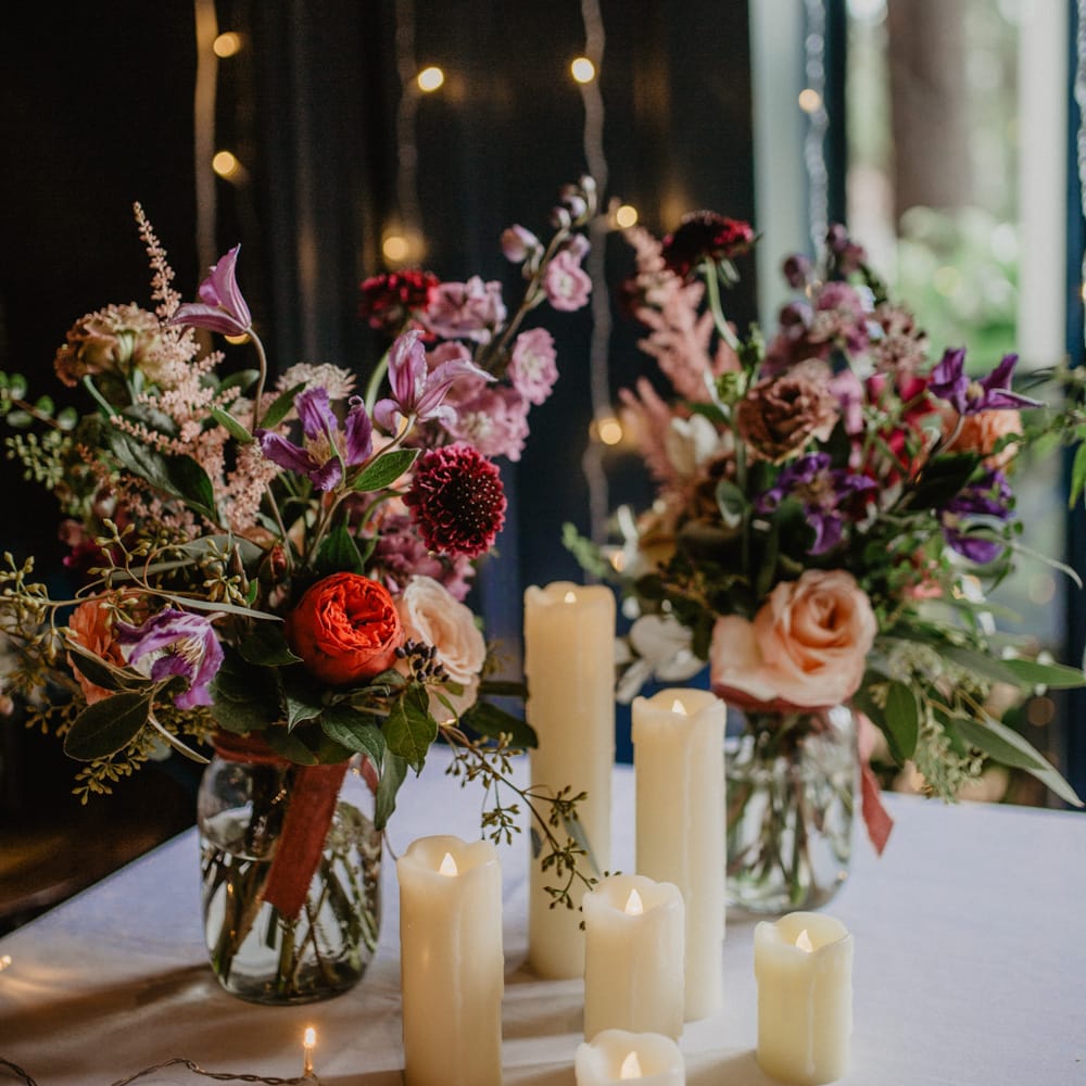 Gypsophila Fairy Lights & Dark Florals For A Family Focused Wedding At The Georgian Townhouse Norwich With Images By Camilla Andrea Photography