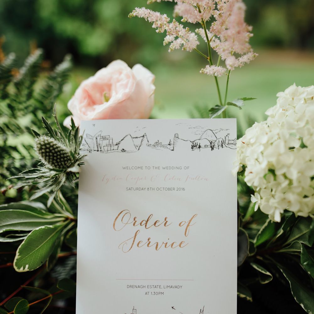 Order of Service Wedding Stationery | The Lou's Photography