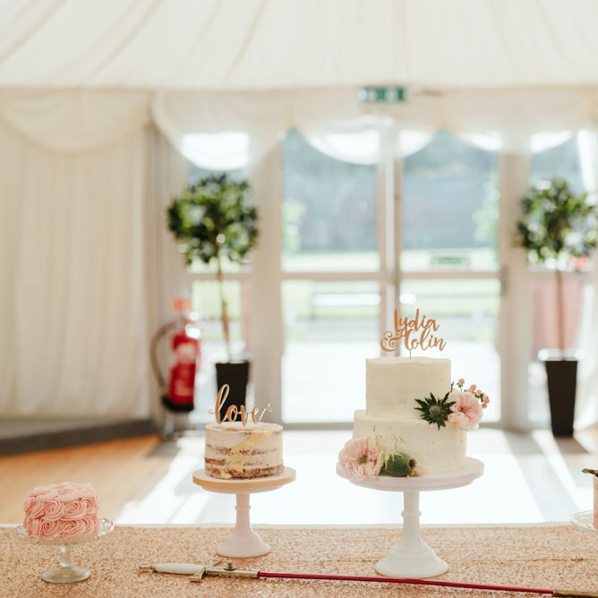 Wedding Cake Dessert Table by The Little Cupcakery NI | The Lou's Photography