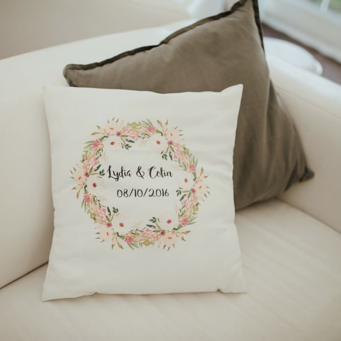 Bespoke Wedding Date Cushion | The Lou's Photography