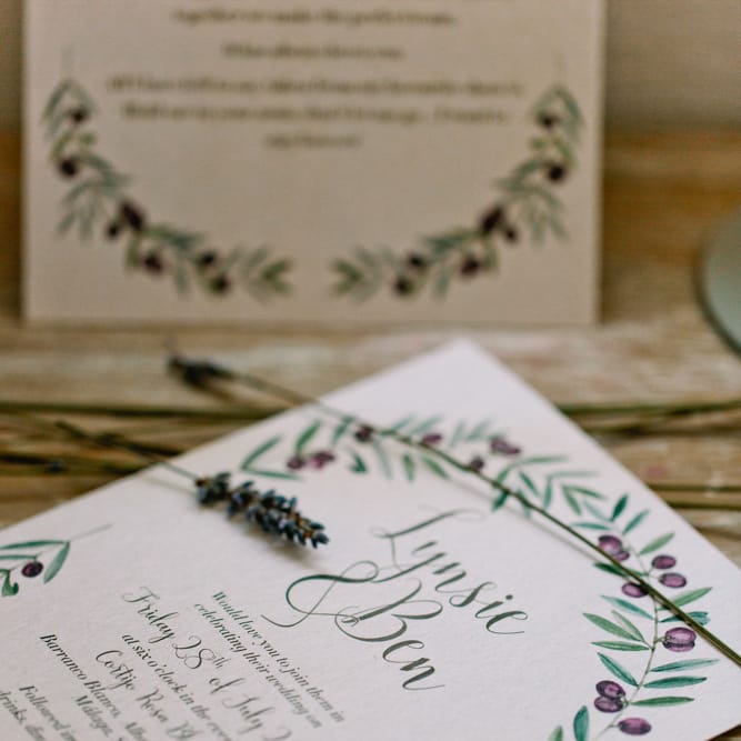 Craft Paper Wedding Stationery | Jewel Coloured Spanish Wedding Planned & Styled by Rachel Rose Weddings | Anna Gazda Photography