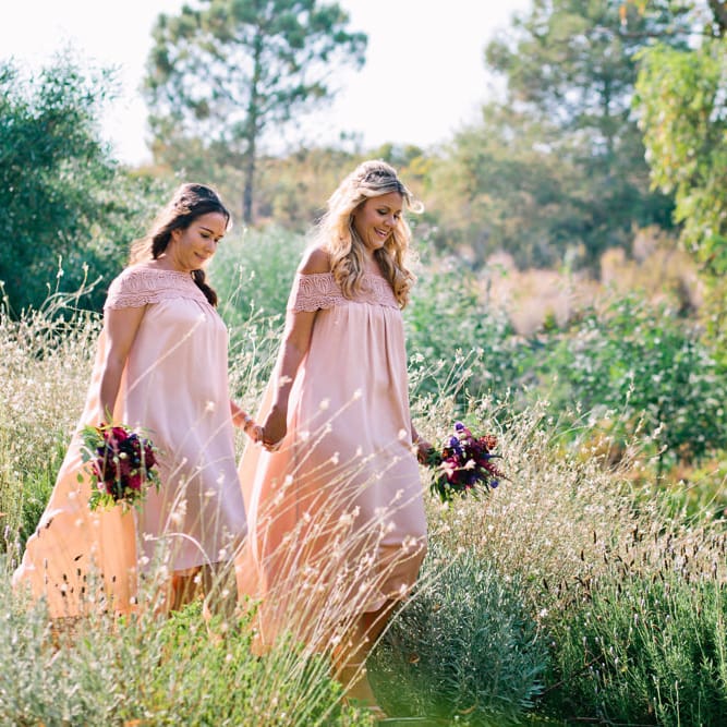 Bridesmaids in Highstreet Dresses | Jewel Coloured Spanish Wedding Planned & Styled by Rachel Rose Weddings | Anna Gazda Photography