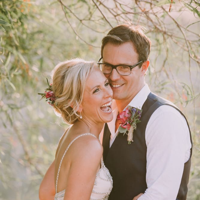 Bride in Catherine Deane 'Freya' Gown | Groom in Reiss Suit | Jewel Coloured Spanish Wedding Planned & Styled by Rachel Rose Weddings | Anna Gazda Photography