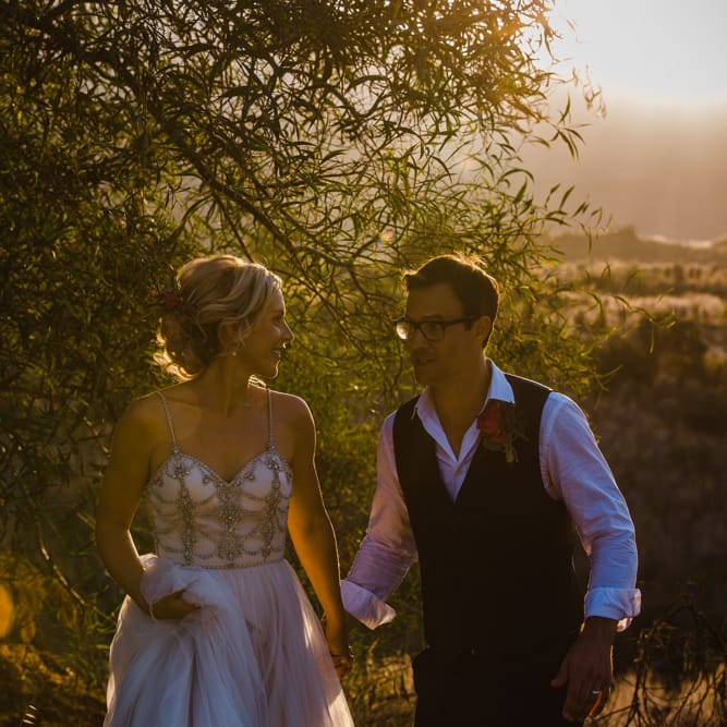 Bride in Catherine Deane 'Freya' Gown | Groom in Reiss Suit | Jewel Coloured Spanish Wedding Planned & Styled by Rachel Rose Weddings | Anna Gazda Photography