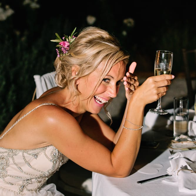Speeches | Bride in Catherine Deane 'Freya' Gown | Jewel Coloured Spanish Wedding Planned & Styled by Rachel Rose Weddings | Anna Gazda Photography