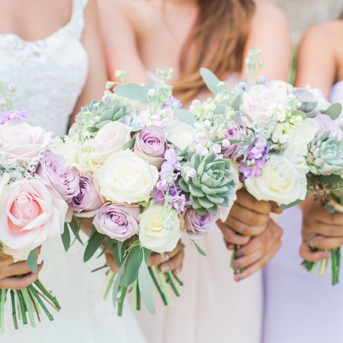 Pastel Wedding Bouquets