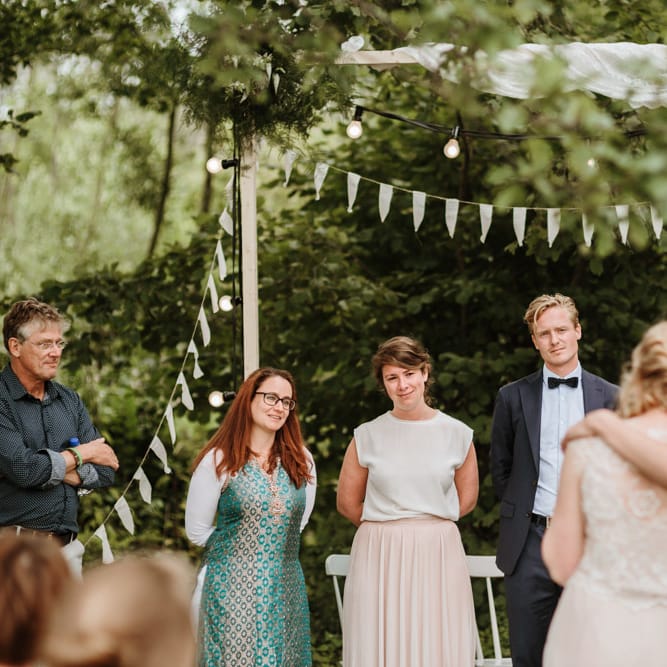 Festival Wedding At Campsite In Holland With A Picnic Reception & Images From Green Antlers Photography