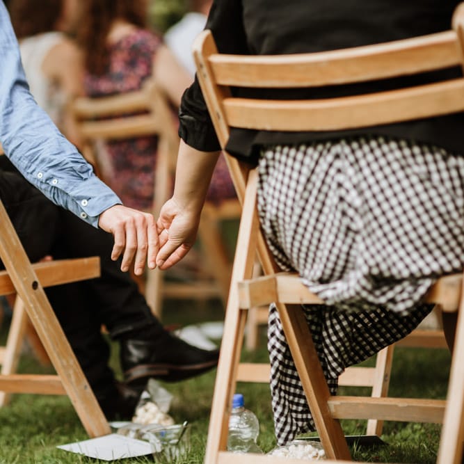 Festival Wedding At Campsite In Holland With A Picnic Reception & Images From Green Antlers Photography