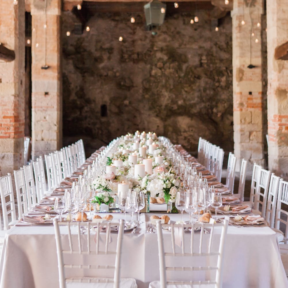 Beautiful Blush Pink Table Setting