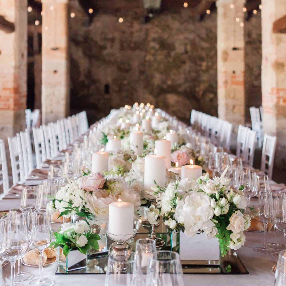Beautiful Blush Pink Table Setting