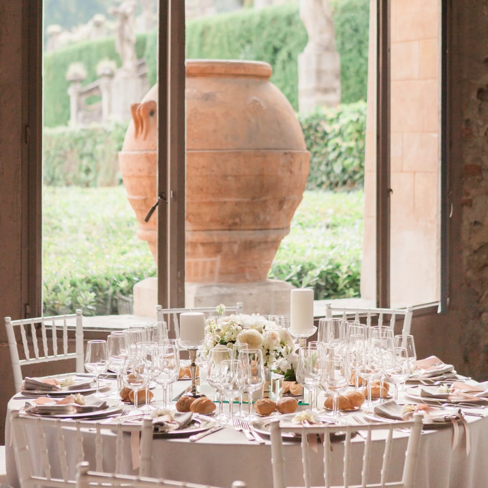 Beautiful Blush Pink Table Setting