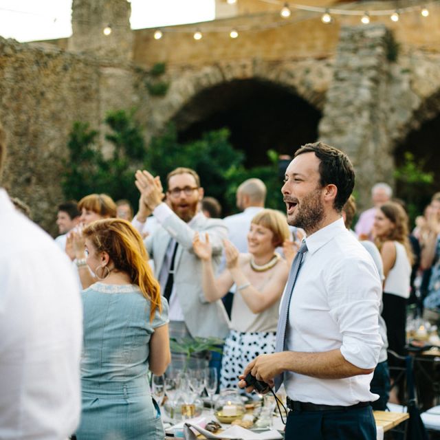 Tropical Inspired Wedding Decor For An Outdoor Wedding Reception In Spain