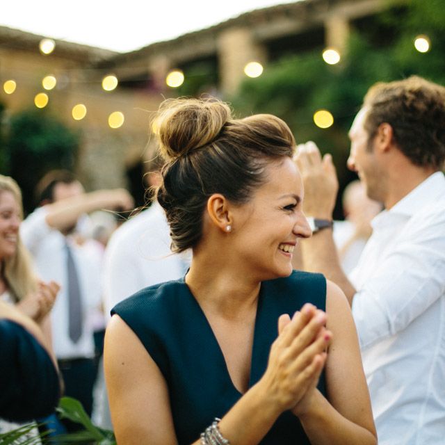 Tropical Inspired Wedding Decor For An Outdoor Wedding Reception In Spain