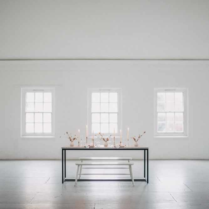 Minimal Elegant Bridal Inspiration Shoot With Ikebana Inspired Floral Arrangements By Kitten Grayson // Planned & Styled By Anemone Style // Images Genevieve Wedding Photography