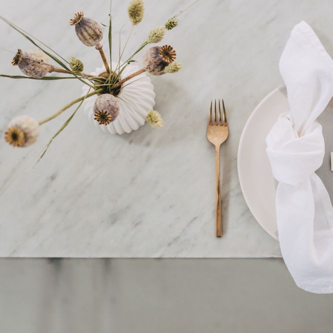 Minimal Elegant Bridal Inspiration Shoot With Ikebana Inspired Floral Arrangements By Kitten Grayson // Planned & Styled By Anemone Style // Images Genevieve Wedding Photography