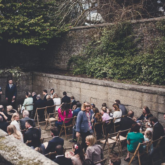 Ceremony In Old Pool Area At Boconnoc Cornwall