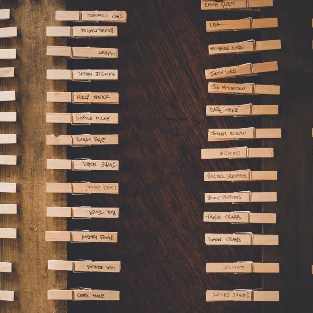 Table Plan With Pegs