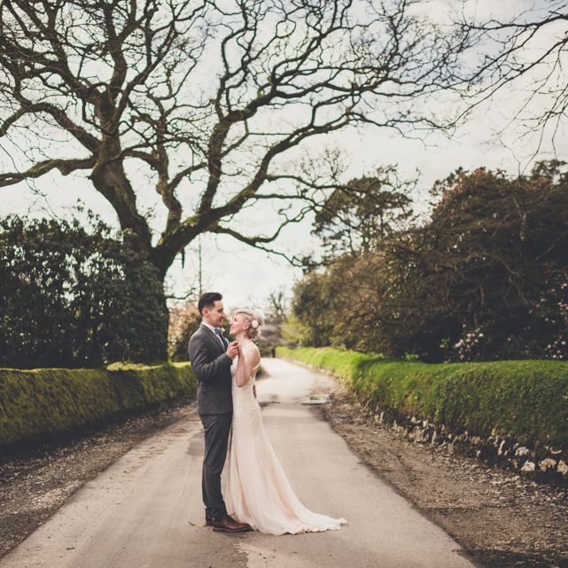 Bride & Groom At Bconnoc Cornwall