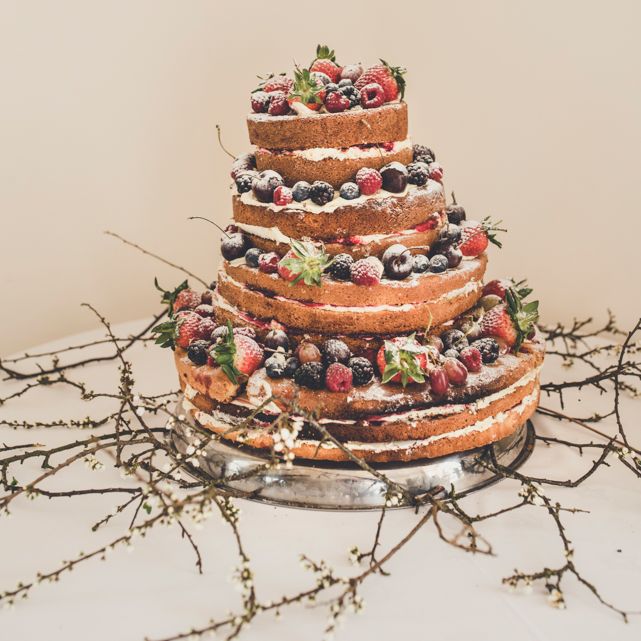 Naked Wedding Cake