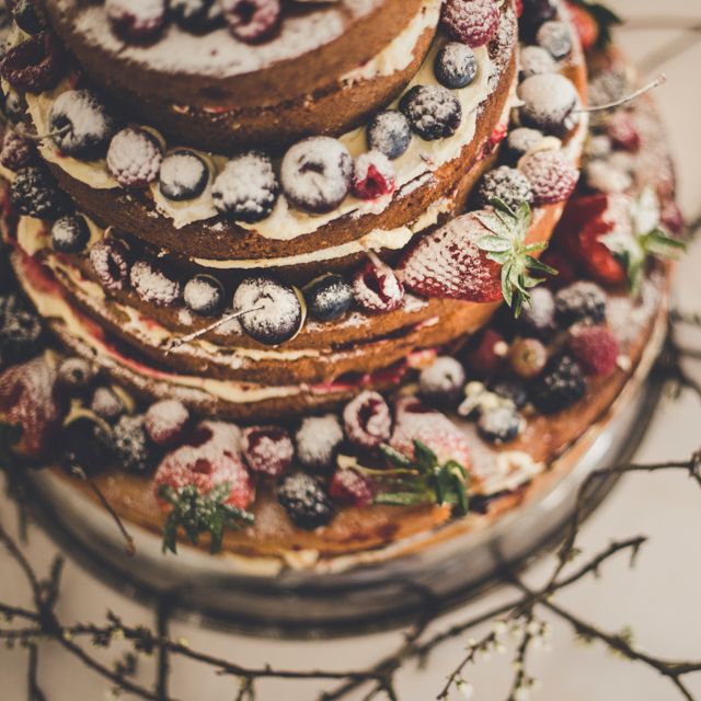Naked Wedding Cake