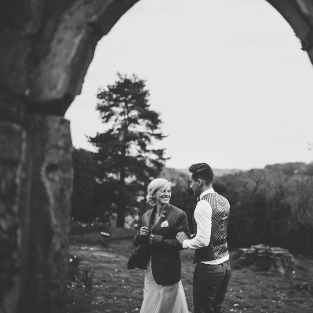 Bride & Groom at Boconnoc Cornwall