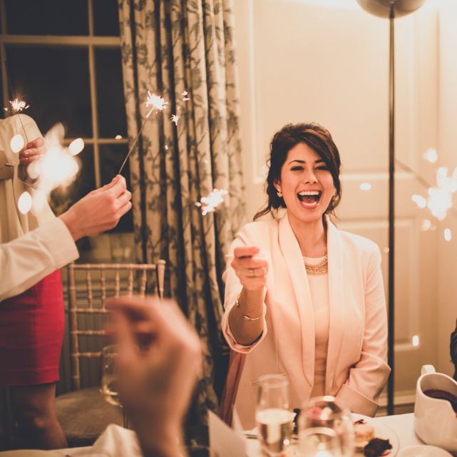 Wedding Reception Sparklers