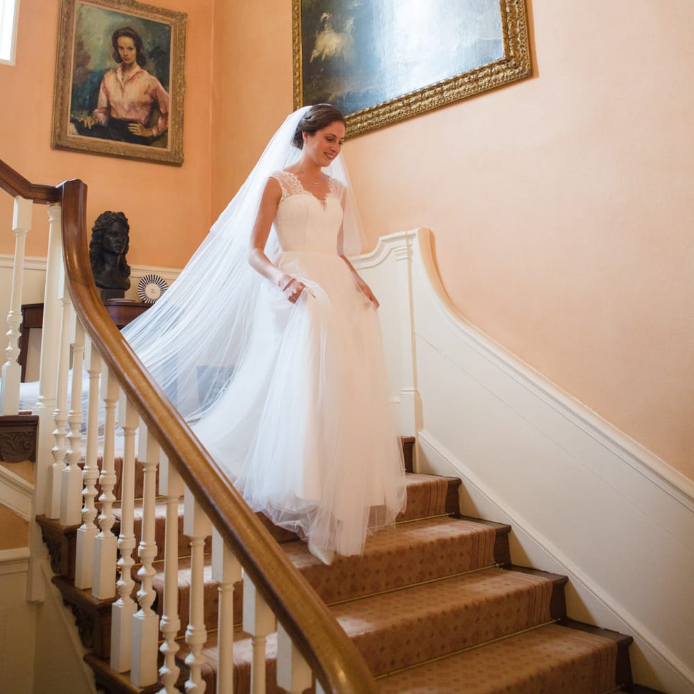 Bride in Ingrida Bridal Gown | Beautiful Classic Wedding at Cornwell Manor | Lucy Davenport Photography