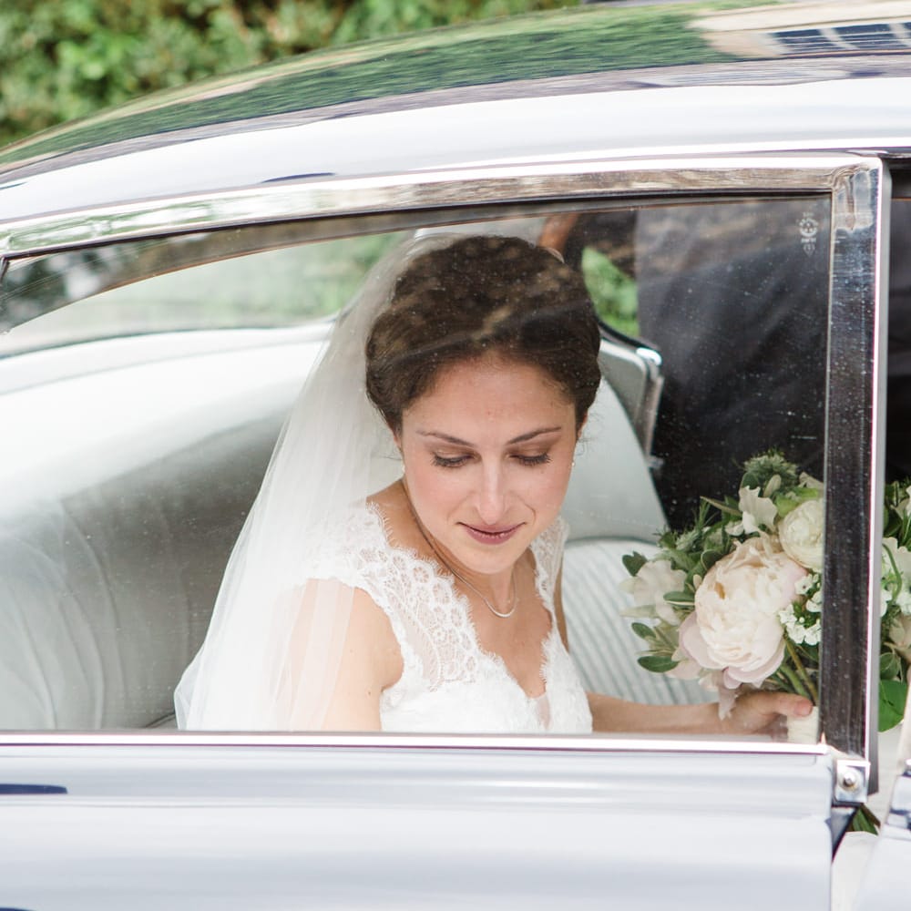 Bridal Entrance in Ingrida Bridal Gown | Bride in Ingrida Bridal Gown | Beautiful Classic Wedding at Cornwell Manor | Lucy Davenport Photography |