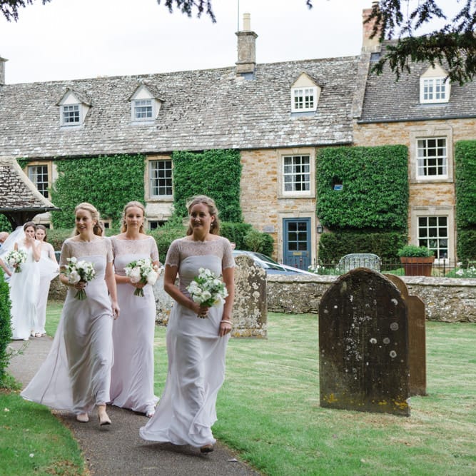 Bridesmaids in Pink ASOS Dresses | Beautiful Classic Wedding at Cornwell Manor | Lucy Davenport Photography