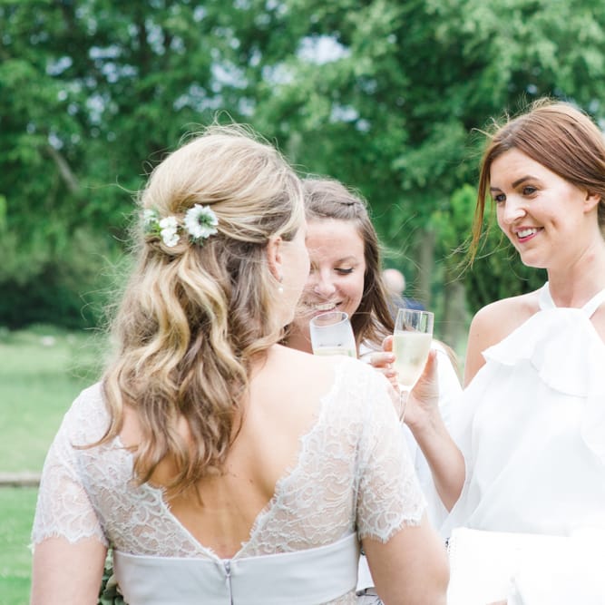 Wedding Guests | Bride in Ingrida Bridal Gown | Beautiful Classic Wedding at Cornwell Manor | Lucy Davenport Photography
