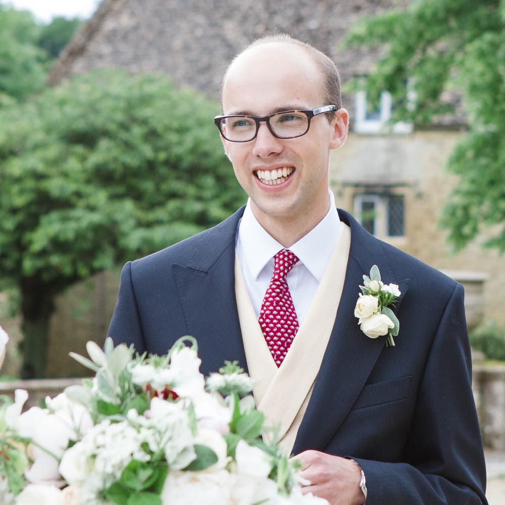 Groom in Traditional Morning Suit | Beautiful Classic Wedding at Cornwell Manor | Lucy Davenport Photography