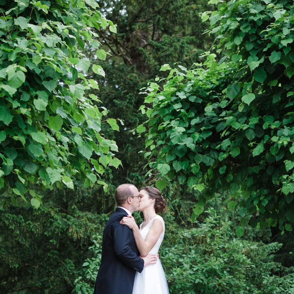 Bride in Ingrida Bridal Gown | Groom in Tails | Beautiful Classic Wedding at Cornwell Manor | Lucy Davenport Photography