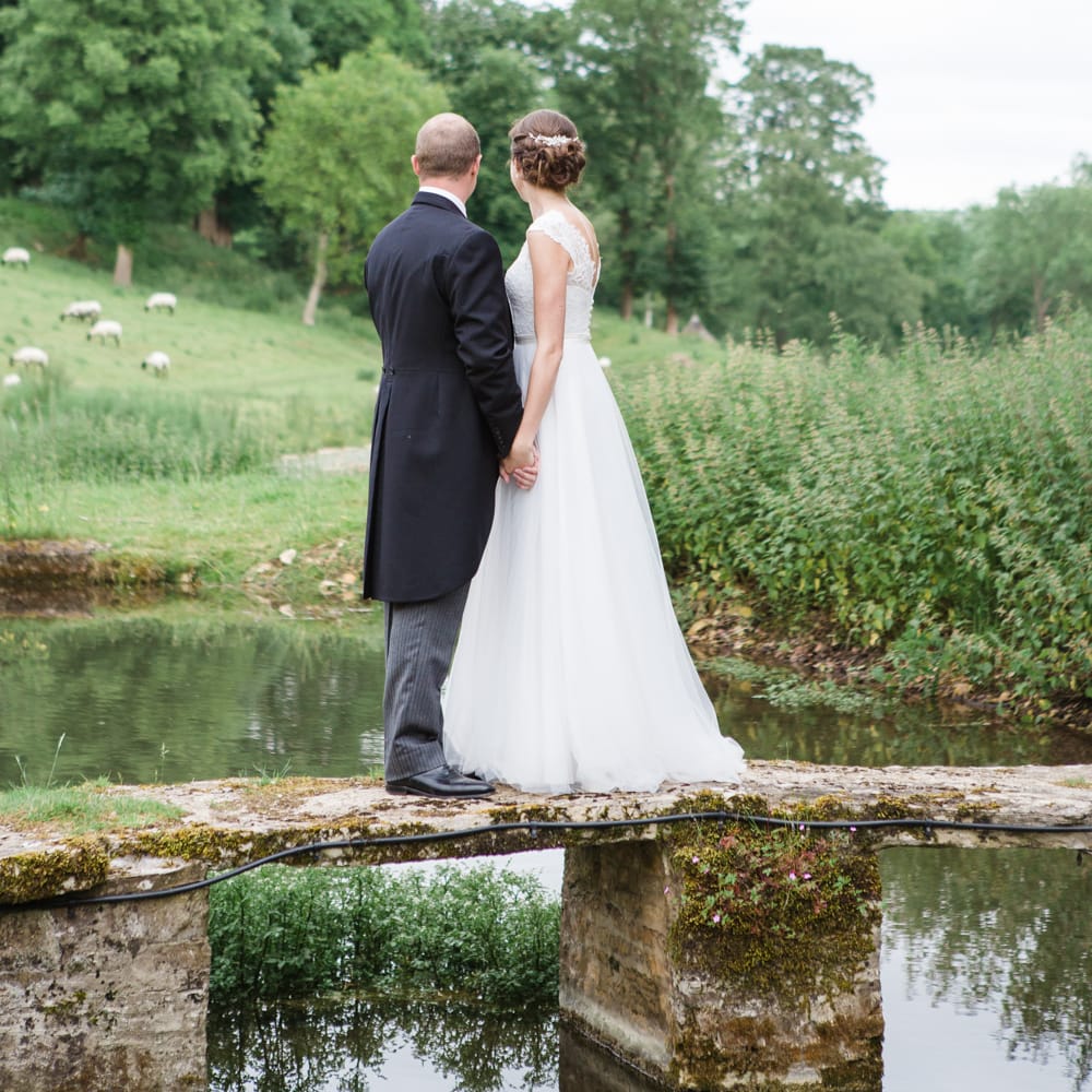 Bride in Ingrida Bridal Gown | Groom in Tails | Beautiful Classic Wedding at Cornwell Manor | Lucy Davenport Photography