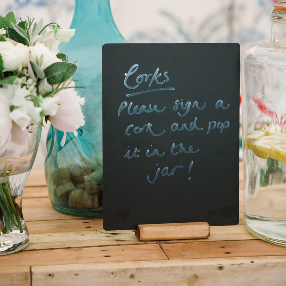 Corks Alternative Guest Book | Beautiful Classic Wedding at Cornwell Manor | Lucy Davenport Photography