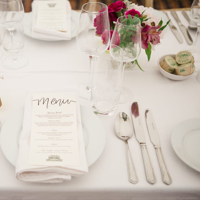 Place Setting | Beautiful Classic Wedding at Cornwell Manor | Lucy Davenport Photography