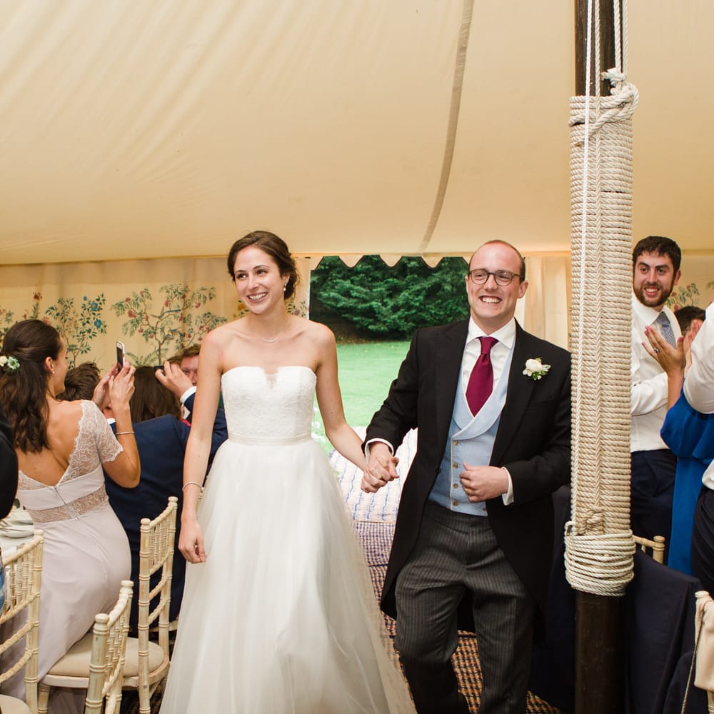 Bride in Ingrida Bridal Gown | Groom in Tails | Beautiful Classic Wedding at Cornwell Manor | Lucy Davenport Photography