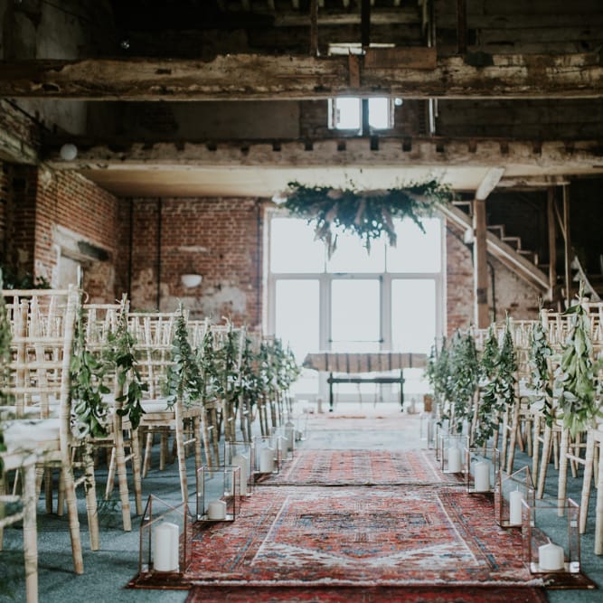 Rue De Seine Bride For A Foliage & Pampas Grass Wedding At Godwick Hall With Props From The Little Lending Co & Images By Darina Stoda