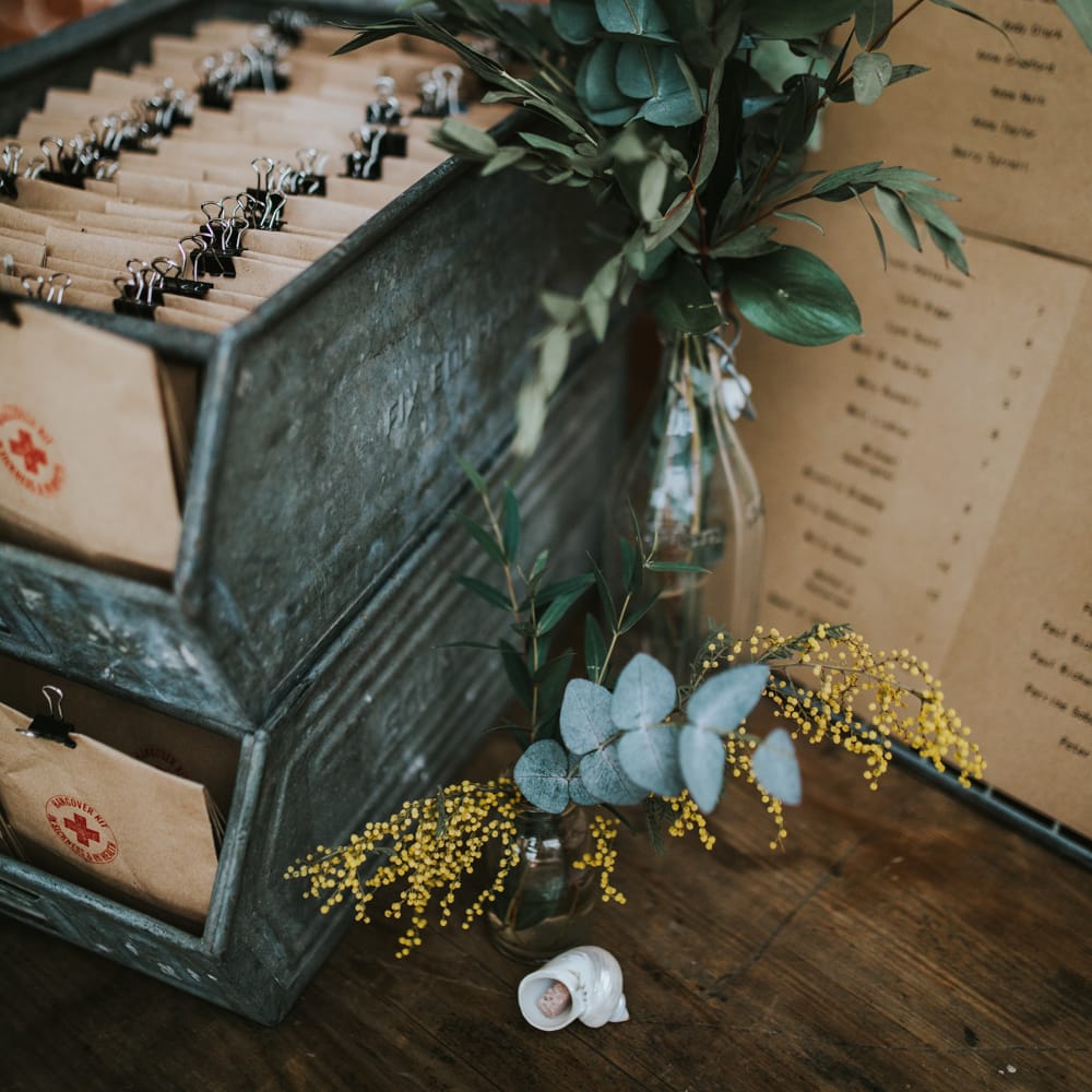 Rue De Seine Bride For A Foliage & Pampas Grass Wedding At Godwick Hall With Props From The Little Lending Co & Images By Darina Stoda