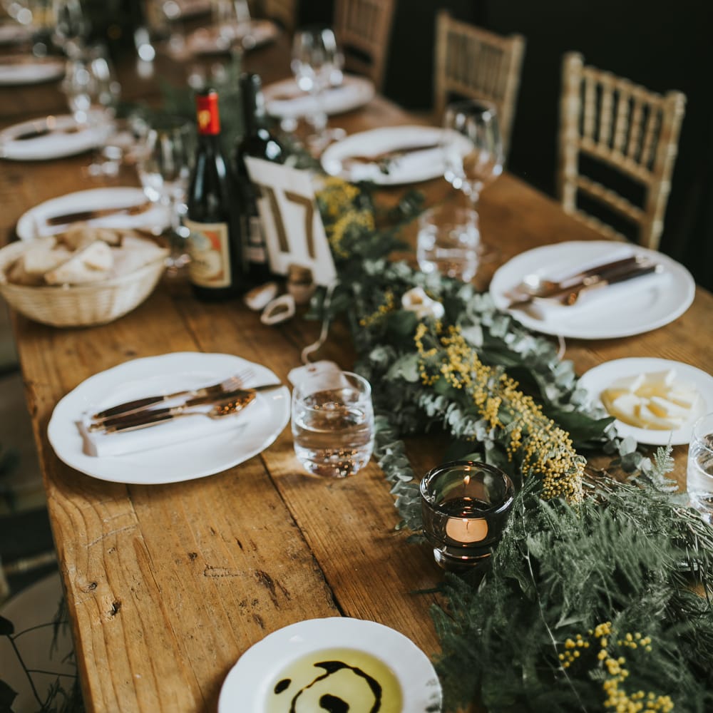 Rue De Seine Bride For A Foliage & Pampas Grass Wedding At Godwick Hall With Props From The Little Lending Co & Images By Darina Stoda