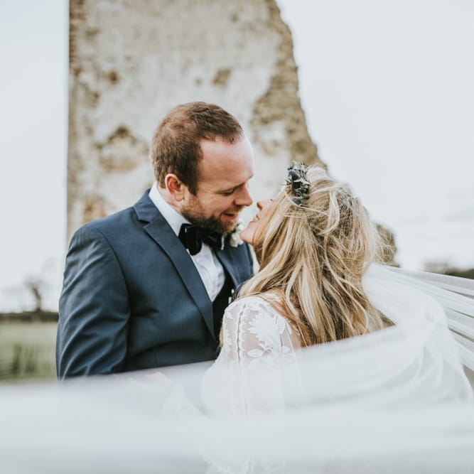 Rue De Seine Bride For A Foliage & Pampas Grass Wedding At Godwick Hall With Props From The Little Lending Co & Images By Darina Stoda
